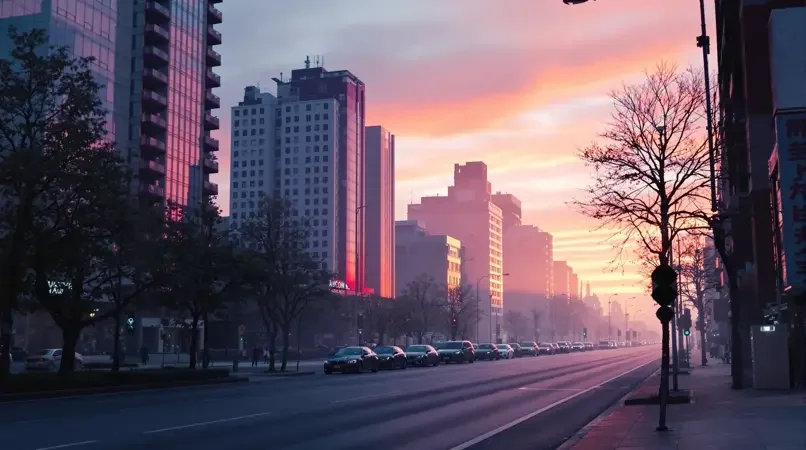 清晨五点的城市，安静得只剩风声 - 骚虎影视